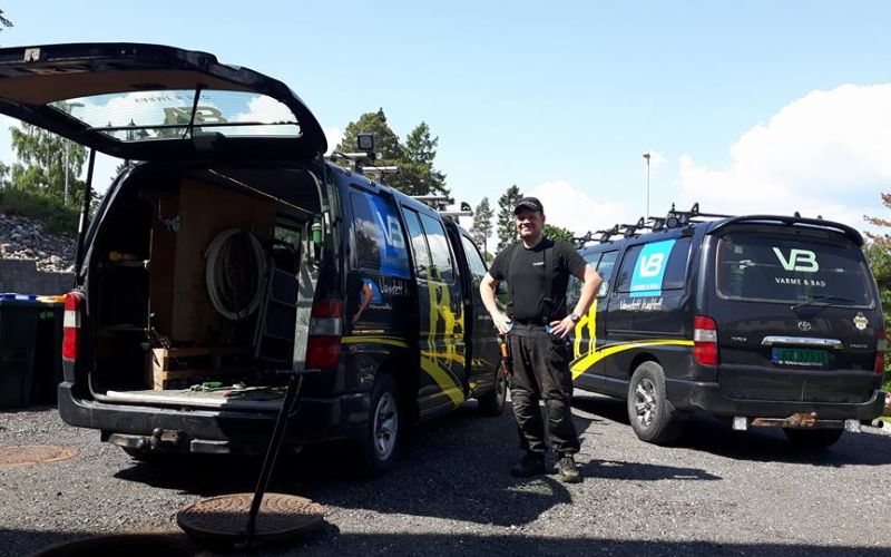 Brekke Sanitær på pumpejobb