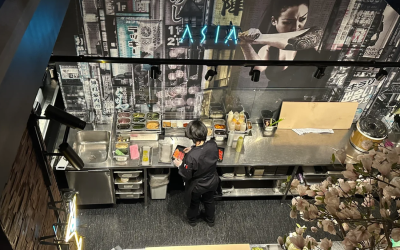 Mat lages på restaurant ASIA på Aker brygge