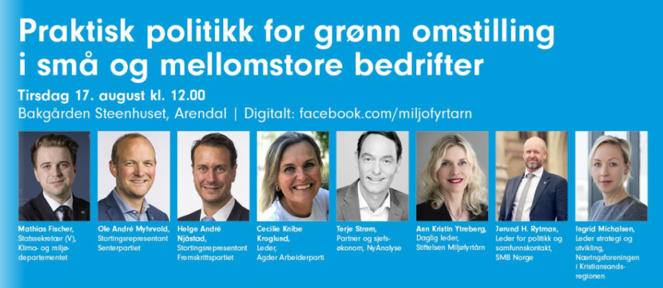 Miljøfyrtårn på Arendalsuka