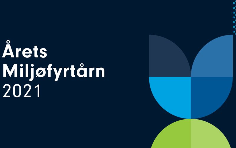 Grafisk promobilde for konkurransen Årets Miljøfyrtårn 2021