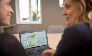 Miljøfyrtårn miljørapport graf