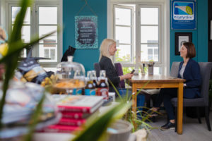 Miljøfyrtårn-diplomet er synlig i restauranten