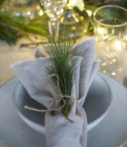 Miljovennlig julebord serviett