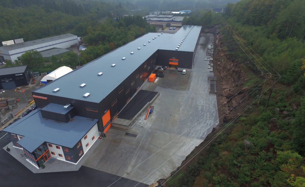 oversiktbilde av fabrikken til elementsør