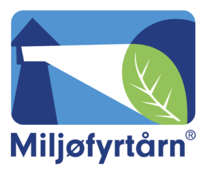 Miljøfyrtarn logo med hvit bakgrunn