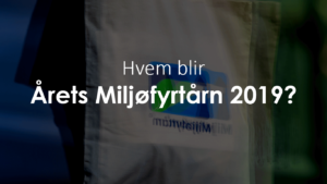 Bilde med teksten Årets Miljøfyrtårn 2019