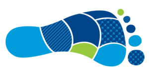 Grafisk figur av fotavtrykk