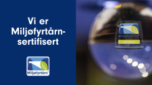 Bannerbilde med miljøfyrtårnlogo og tekst
