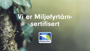 Bannerbilde med miljøfyrtårnlogo og tekst