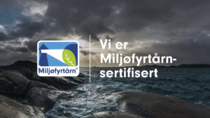 Bannerbilde med miljøfyrtårnlogo og tekst