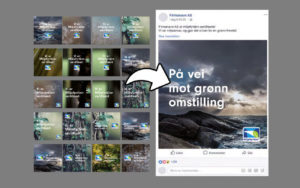 Bilder viser ulike varinter av digitale Miljøfyrtårn-bannere