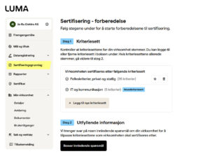 Kriterier i LUMA