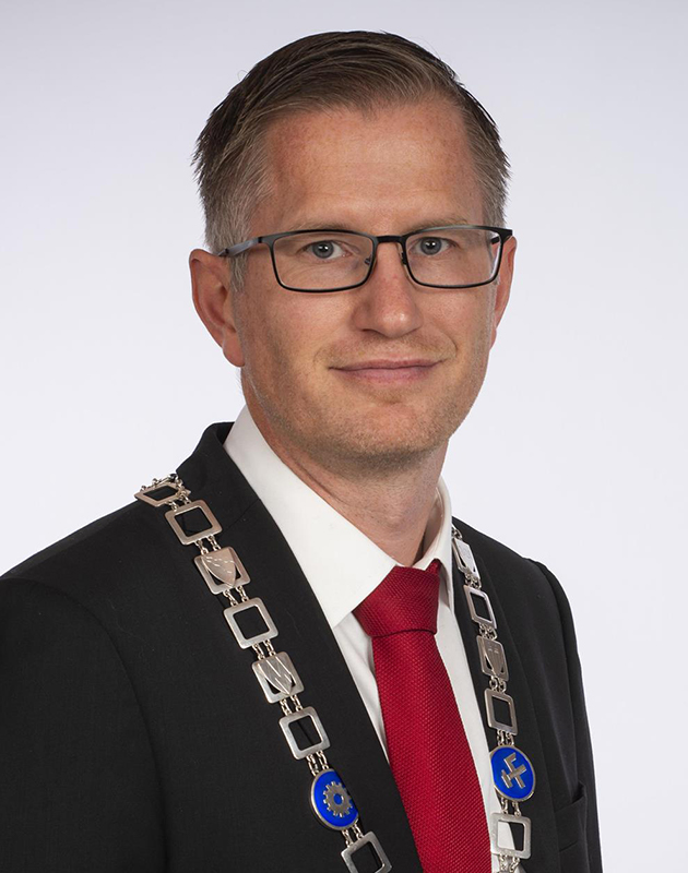 Ordfører Robert Cornels Nordli i Arendal kommune, portrettbilde